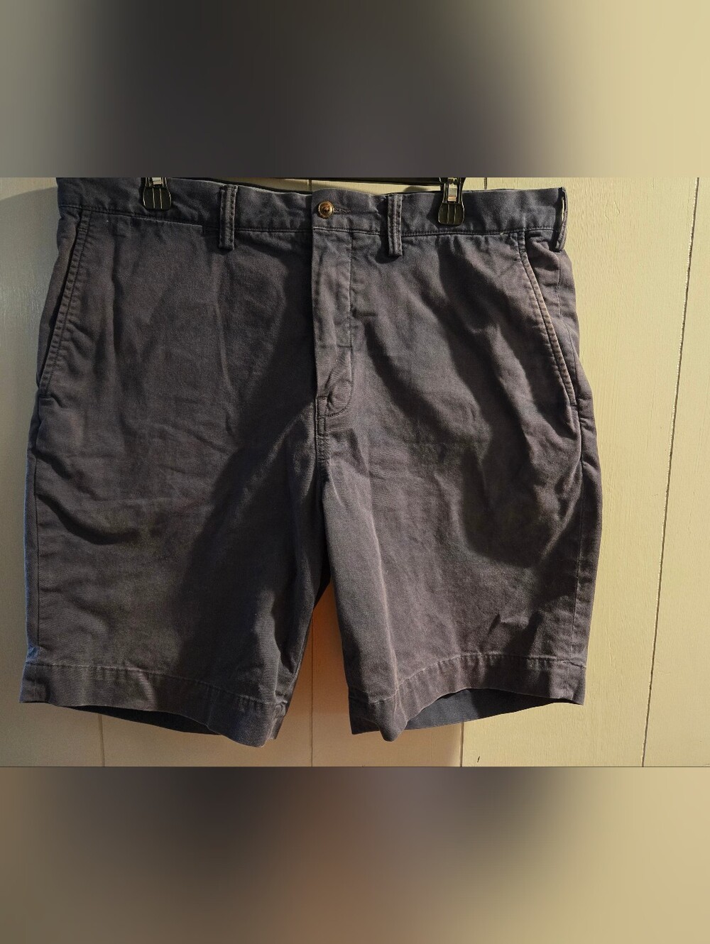 Polo by Ralph Lauren Navy Blue and Blue Trim Men’s Flat Front Shorts